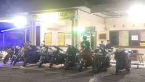 CIPTA KONDISI POLSEK MANGGALA PULUHAN RANMOR KNALPOT BRONG RACING DIAMANKAN