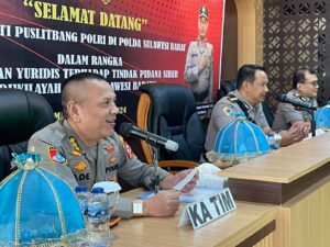 Tim Peneliti Puslitbang Polri Kunjungi Polres Majene untuk Tinjauan Yuridis Tindak Pidana Siber
