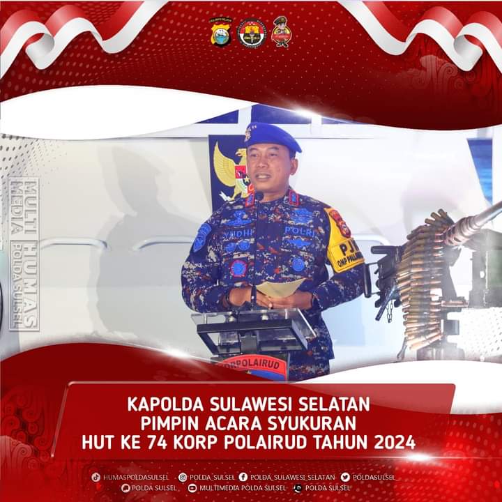 Polda Sulsel Gelar Syukuran HUT Ke-74 Polairud Tahun 2024 | NEWS TV Indonesia