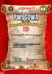 Hari Jadi Gowa ke-705, PWI Hadirkan Lomba Jurnalistik hingga Diskusi Tematik
