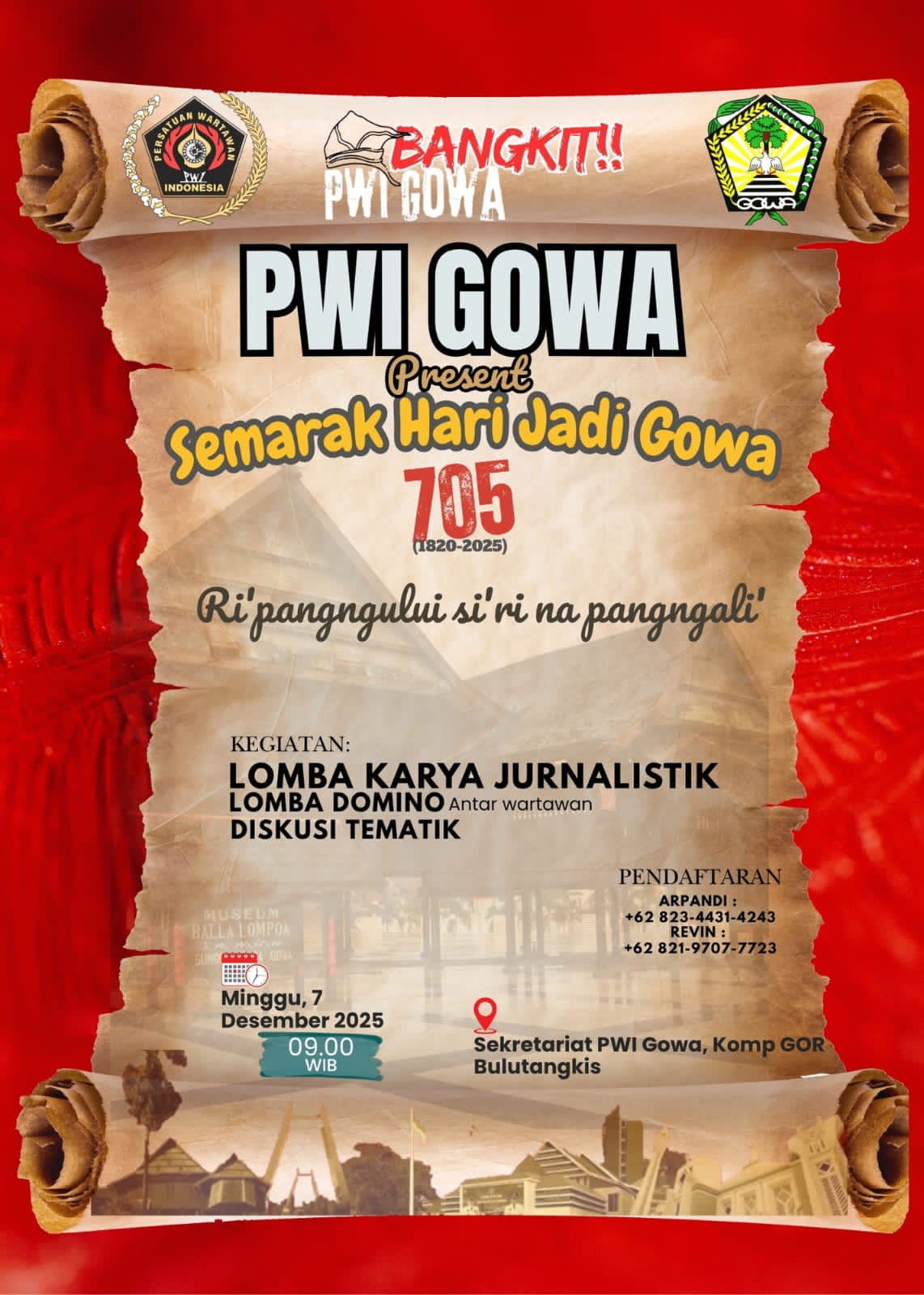 Hari Jadi Gowa ke-705, PWI Hadirkan Lomba Jurnalistik hingga Diskusi Tematik | NEWS TV Indonesia