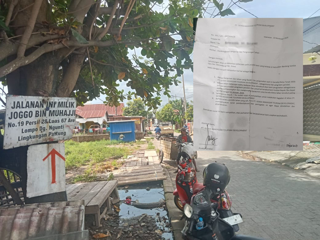 Warga Garassi Kelurahan Benteng Somba Opu di Gowa Tolak Imbauan GMTD Terkait Pengosongan Lahan | NEWS TV Indonesia