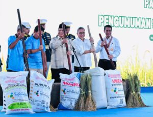 Panen Raya di Karawang, Prabowo Deklarasikan Swasembada Pangan 2025