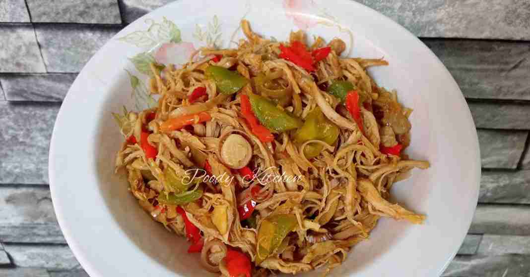 ayam suwir tomat hijau