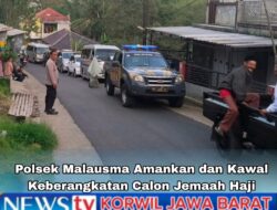 Polsek Malausma Amankan dan Kawal Keberangkatan Calon Jemaah Haji
