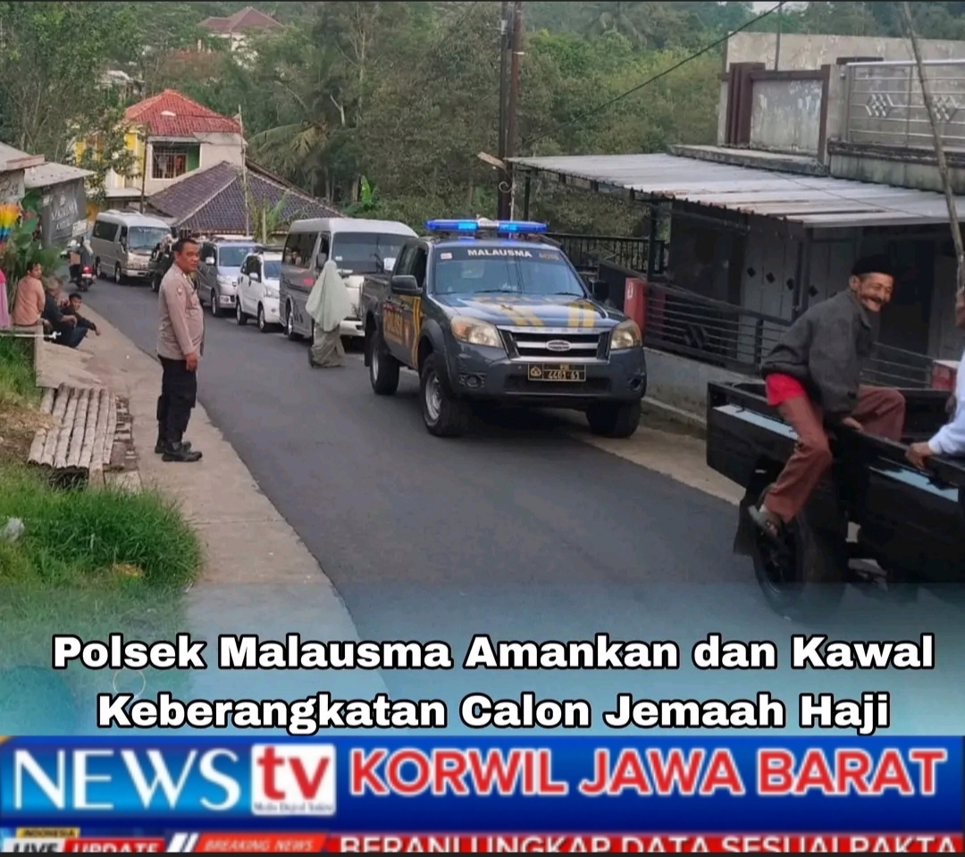 Polsek Malausma Amankan dan Kawal Keberangkatan Calon Jemaah Haji