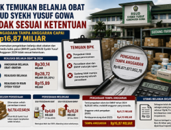 BPK Temukan Belanja Obat RSUD Syekh Yusuf Gowa Tak Sesuai Ketentuan