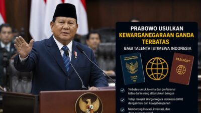 Prabowo Usulkan Kewarganegaraan Ganda Terbatas