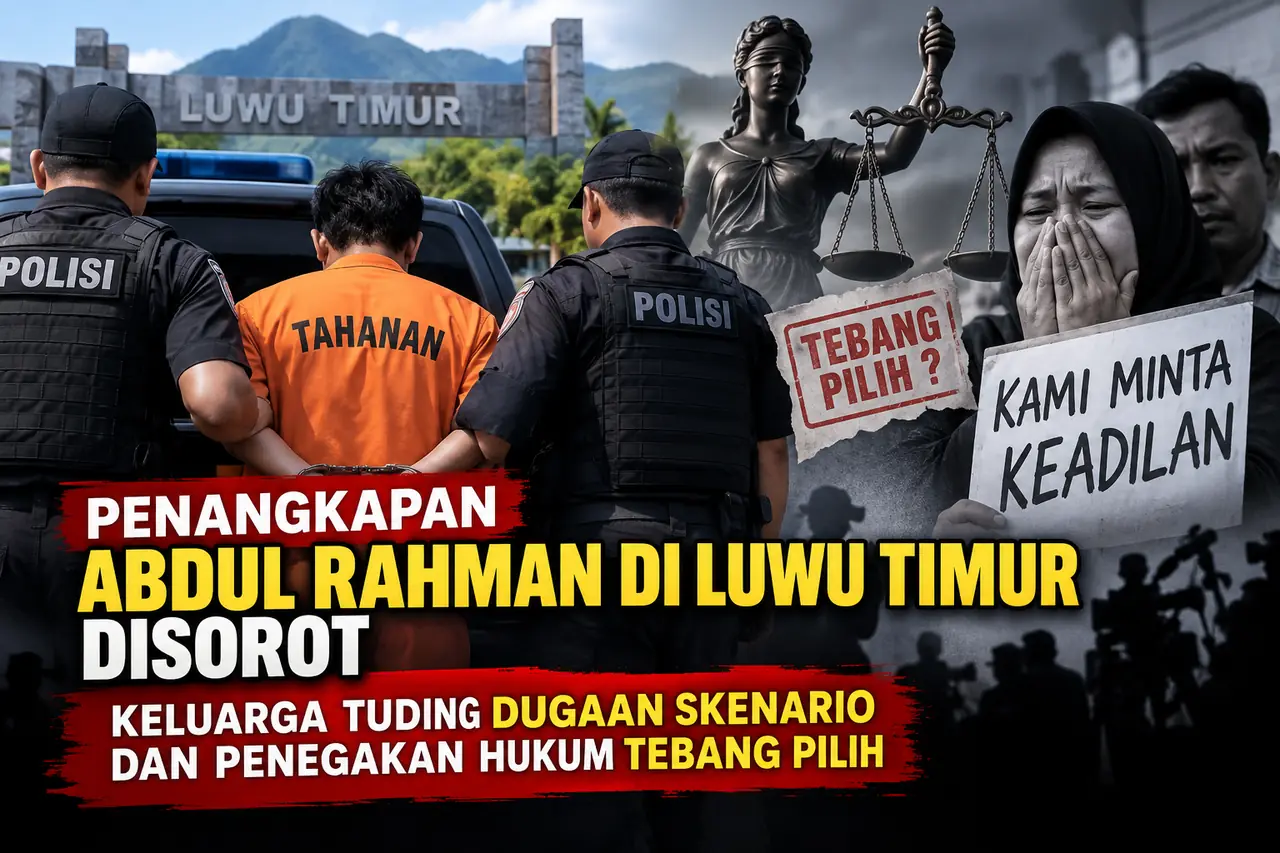 Penangkapan Abdul Rahman di Luwu Timur Disorot Keluarga