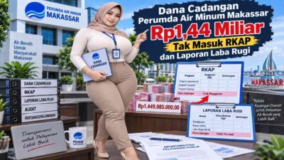 Dana Cadangan Perumda Air Minum Makassar Rp1,44 Miliar Tak Masuk RKAP dan Laporan Laba Rugi