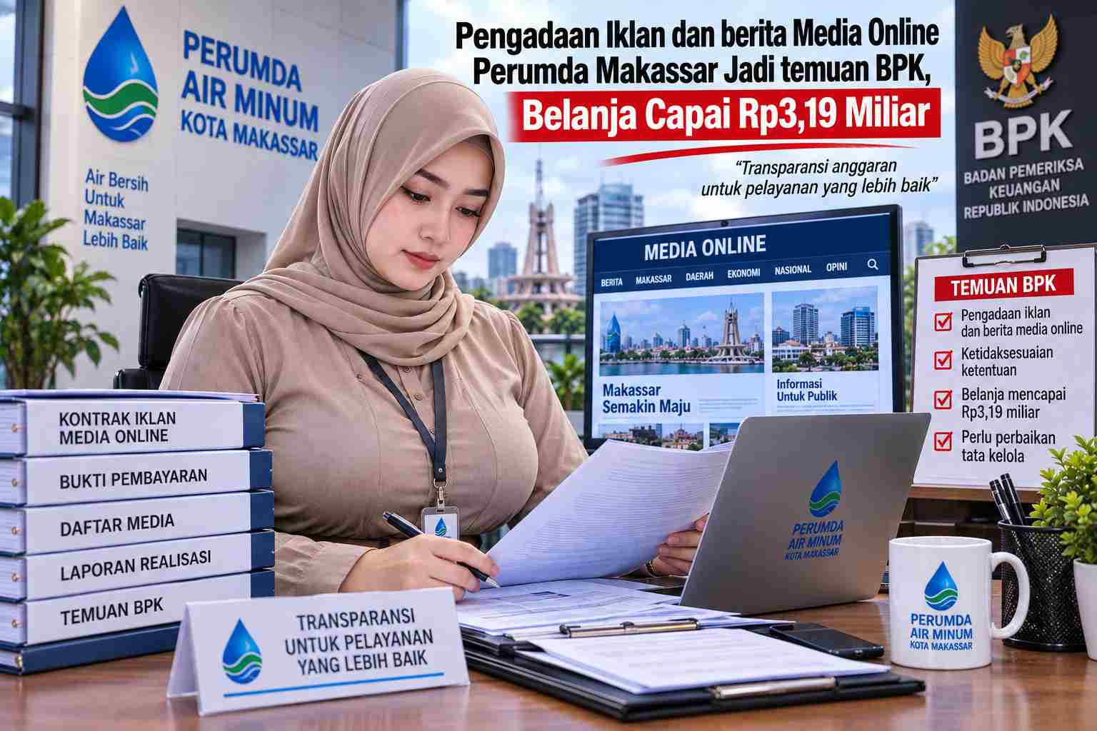 Belanja Iklan dan Berita Media Online Perumda Jadi Temuan BPK, Belanja Capai Rp3,19 Miliar