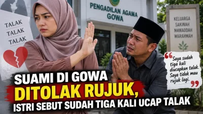 Suami di Gowa Ditolak Rujuk, Istri Sebut Sudah Tiga Kali Ucap Talak